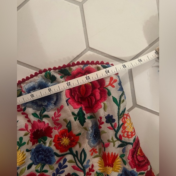 Floral Embroidered Midi Dress Anthropologie - Picture 7 of 8